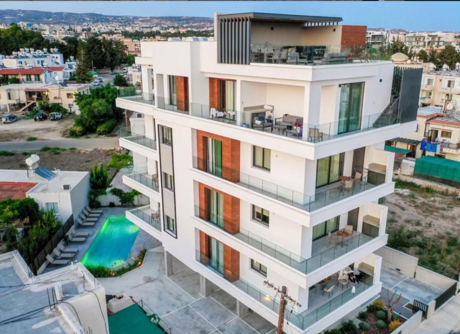 Olive Shared Pool Apartments Paphos Bagian luar foto